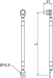OBO AL EX ISG 100 Anschlussleitung f.EX 