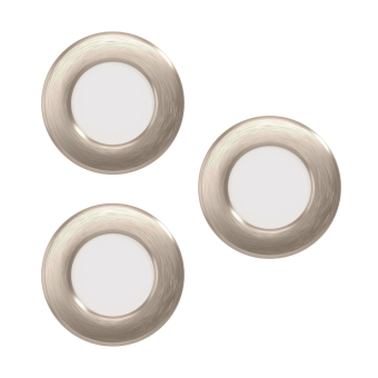 EGLO SET 3xEinbauspot D:85 Nickel  99141 
