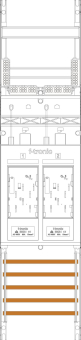 f-tronic Zählerfeld 1-feldrig      E16DS 