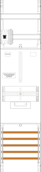 f-tronic Zählerfeld 1-feldrig    Z1B-HSP 
