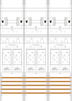 f-tronic Zählerfeld 3-feldrig   E316-HSP 