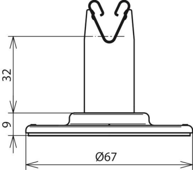 DEHN Leitungshalter DEHNgrip H 32 297120 