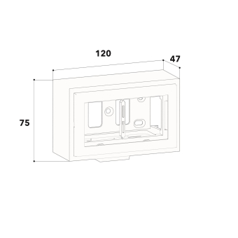 GGK LFG 15x30-D2Leerdose 2f LFG 15x30-D2 