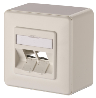 RED Keystone Anschlussdose 2 Port 