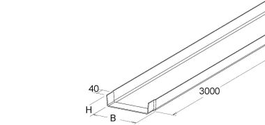 Niedax KK50.200 Kabelrinne GFK KK 50.200 
