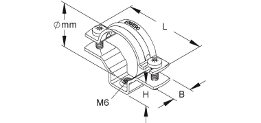 NIED Rohrabstandschellen 852 G  852 G E5 