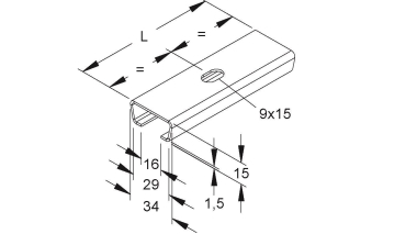 Niedax Ankerschiene        2975/150-1 FL 