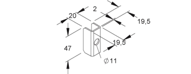 NIED Distanzstück                 TKSD20 