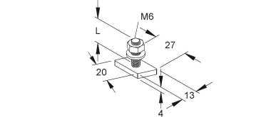 Niedax Hammerkopfschraube M6 m HM 306/30 