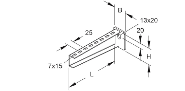 NIED Wand-/Stielausleger KTAB   KTAB 200 