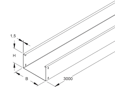 NIED Kabelrinne feuerverz. RSU 110.200 F 