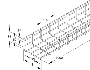 Niedax Gitterrinne         MTS 105.300 F 