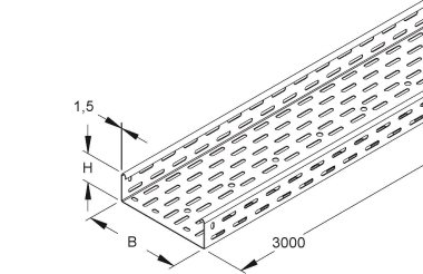 NIED Kabelrinne feuerverzinkt  RS60.300F 