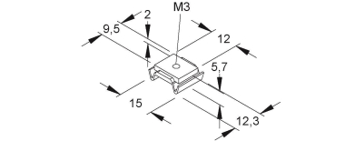 Niedax Gleitmutter               GUF 103 