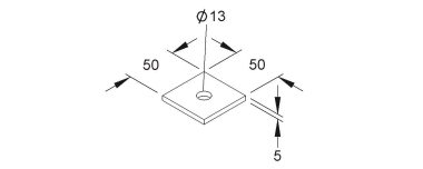 NIED Verankerungsplatte         VP 50.50 