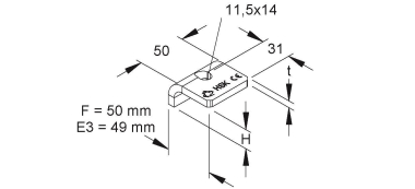NIED Profilklemme HSK15ER      HSK 15 E3 