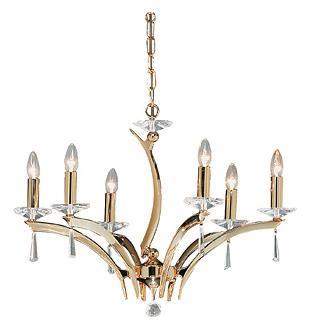 BRUM Pendelleuchte Krone vergold. 850595 