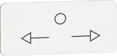 ABB Texteinlage "<-" / "0" /    MA6-1190 