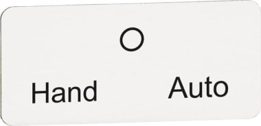 ABB Texteinlage "Hand" / "0" /  MA6-1193 