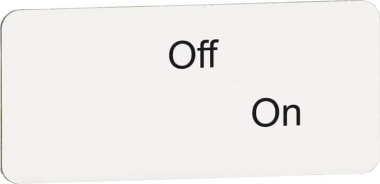 ABB Texteinlage "Off" / "On" f. MA6-1173 