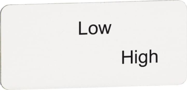 ABB Texteinlage "Low" / "High"  MA6-1175 