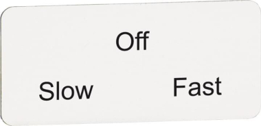 ABB Texteinlage "Slow" / "Off"  MA6-1194 