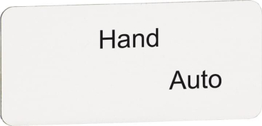 ABB Texteinlage "Hand" / "Auto" MA6-1179 