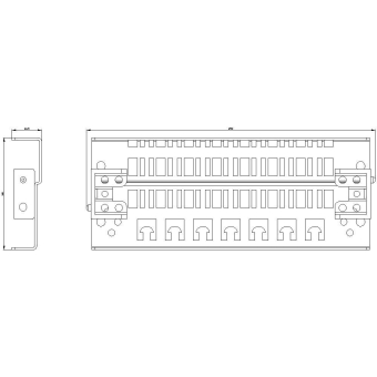 Siemens 8MF10402HN Schiene   8MF1040-2HN 