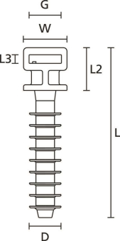 Hellermann LOK01-PA6HIR-BK(100) 