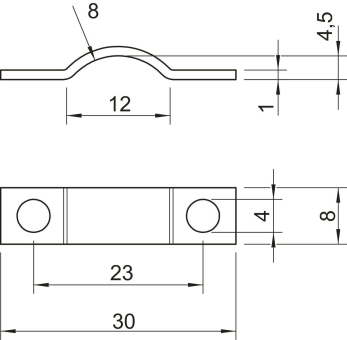 OBO 7902 8 G Zugentlastungsschelle 8mm 