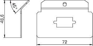 OBO MTM 1D Trägerplatte m.1xLochbild Typ 