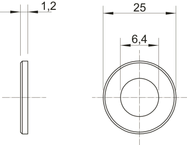 OBO WS M6 G25 G Großflächenscheibe 