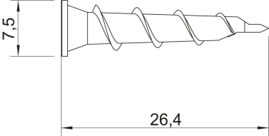 OBO 910 GKSM 6x25 Gipskarton-Schraube 