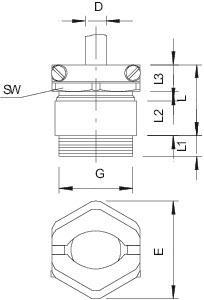 OBO 159 MS PG16 Kabelverschraubung 