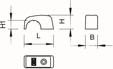 OBO 4031 14-17 ISO-Nagelschelle 14-17mm 