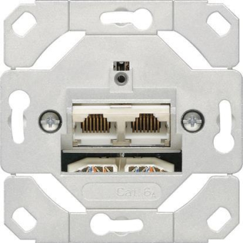 GIRA 245200 Netzwerk Cat.6A 2fach 