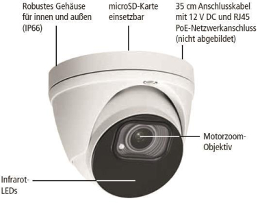INDEXA 5MP Netzwerk-Kugelkamera NWD6556M 