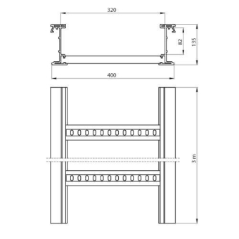 Unex isolierende Kabelleiter    67420-04 