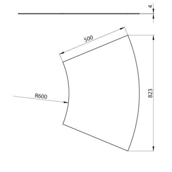 Unex Abdeckung Bogen 45  500mm  67515-04 