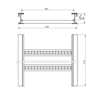 Unex isolierende Kabelleiter    67500-04 