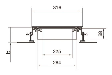 Hager Bodenkanal estrichbündig BKW300060 
