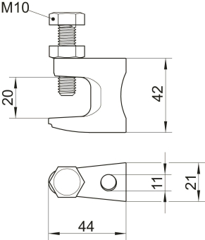 OBO FL 2 TG Trägerschraubklammer 