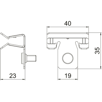 OBO SCVTB 4-10 M6 Trägerklammer 