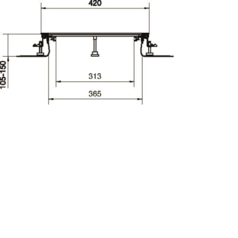 Hager Bodenkanal estrichbünd. BKFD400105 