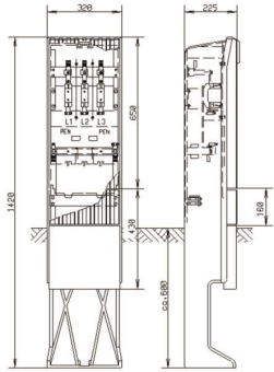 Hager Hausanschlusssäule       ZAN142AAA 
