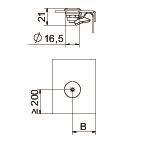 OBO DRL H S FT Drehriegel f.Deckel Ø20mm 