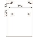 OBO DRL 200 FT Deckel m.Drehriegel 