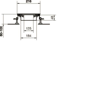 Hager Bodenkanal estrichbündig BKW200060 