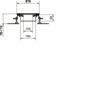 Hager Bodenkanal estrichbündig BKW200070 