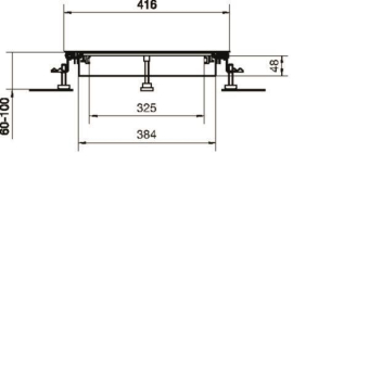 Hager Bodenkanal estrichbündig BKW400060 